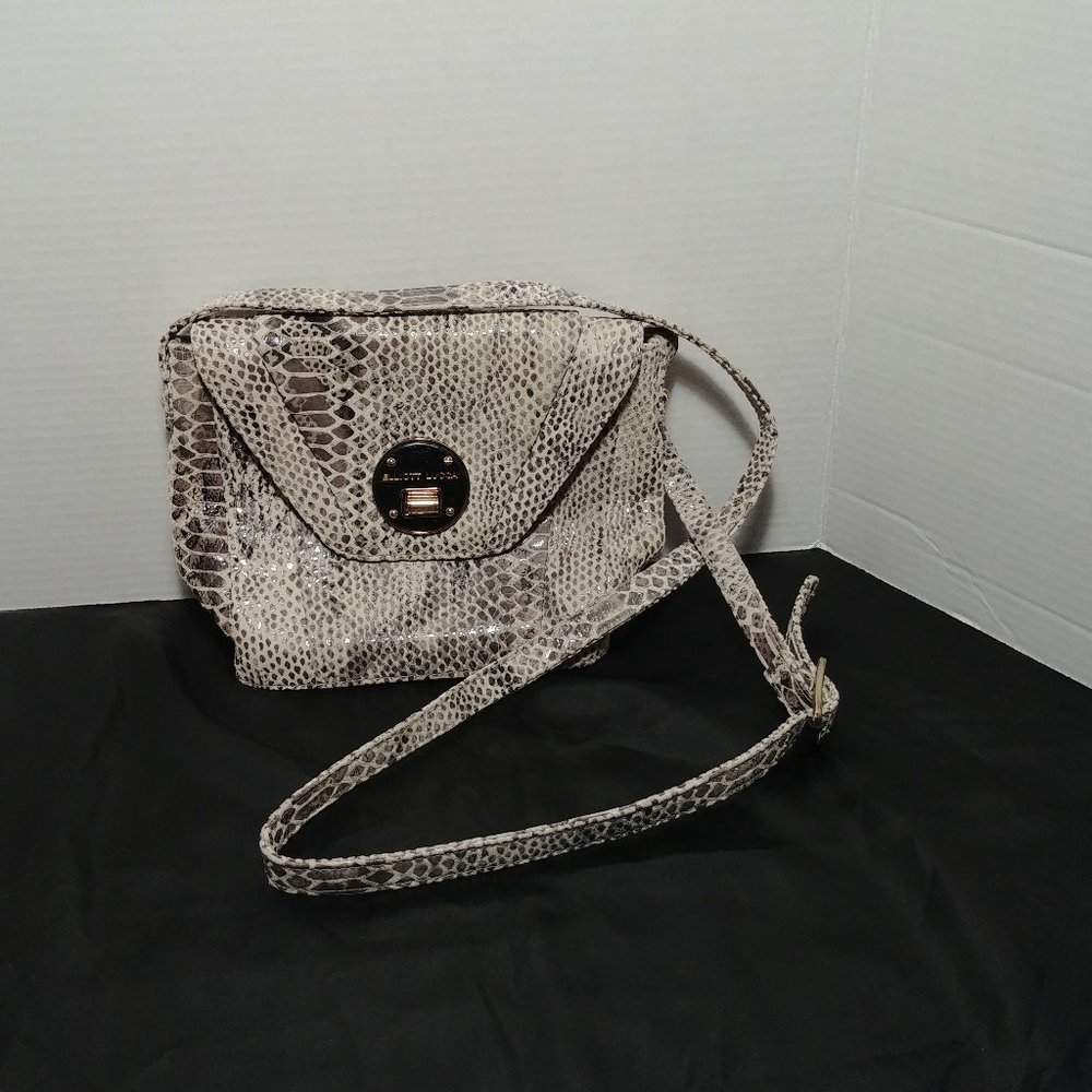 Elliott Lucca Python Embossed Leather Bag - image 1